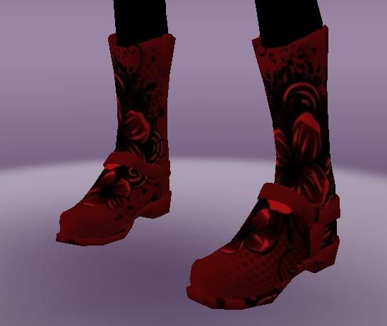 Red Flower Cowgirl Boots