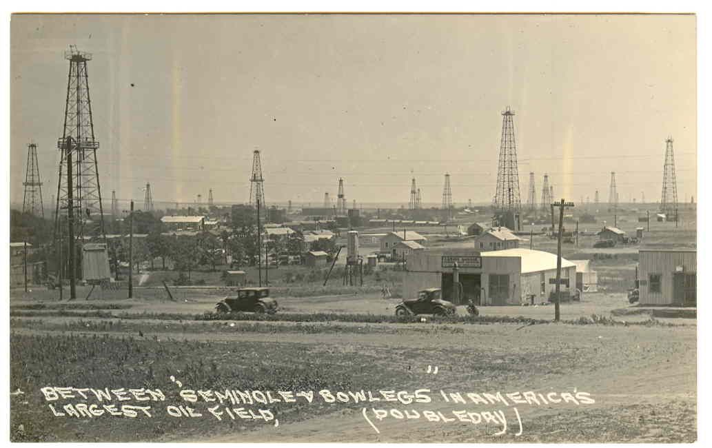 OKLAHOMA SEMINOLE BOWLEGS Oil Field real photo RPPC postcard OK eBay