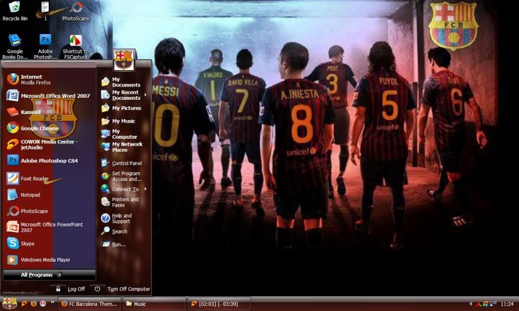 Free Download Barcelona Xp Tema
