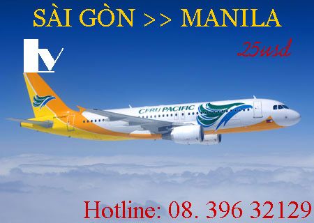 Vé máy bay Sài Gòn đi Manila chỉ 25usd