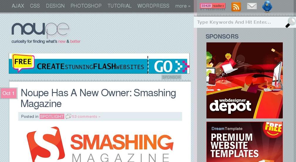 Noupe has Been Sold to Smashing Magazine photo Noupe has Been Sold to Smashing Magazine events