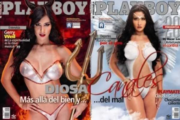 Diosa Canales se Disfraza de Angel para Playboy Venezuela Diosa Canales se Disfraza de Angel para Playboy Venezuela