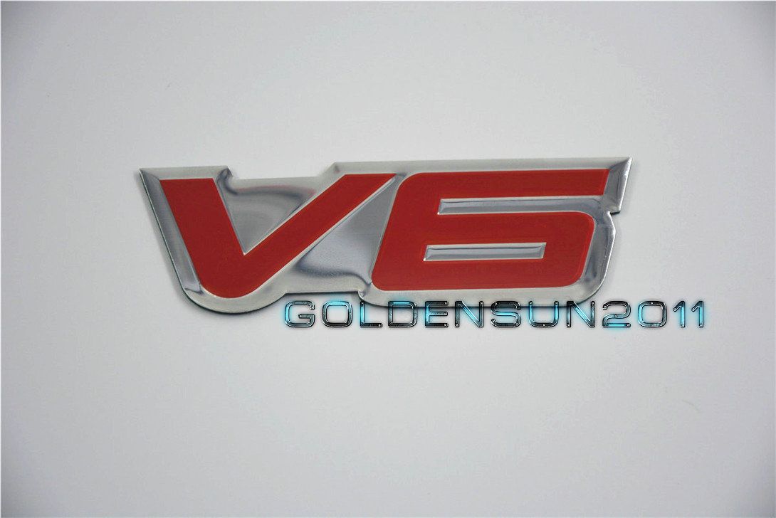 fender car up v6 emblem v6 6 cylinder engine aluminum emblem badge ebay fender car up v6 emblem v6 6 cylinder engine aluminum emblem badge ebay