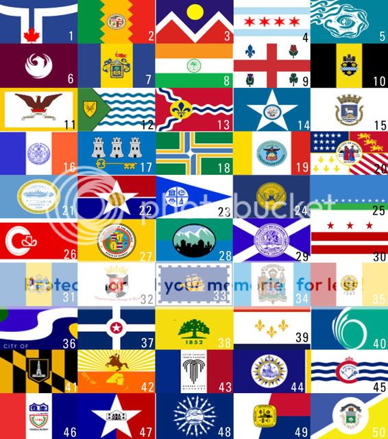 Flags of North American Cities Quiz - By jonesjeffum