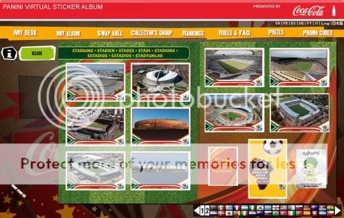 2010 World Cup Stadium Panini Sticker Album